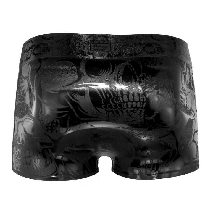 Latex Short SKULL HOLO black Laser Edition easy to dress